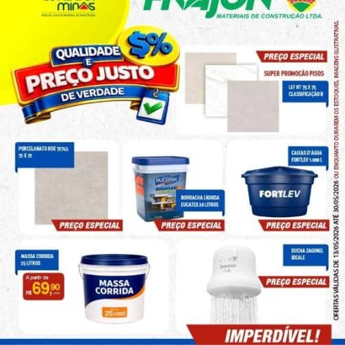Foto 1 de Frajon Materiais de Construção, Materiais de Construção em Nova Serrana - MG